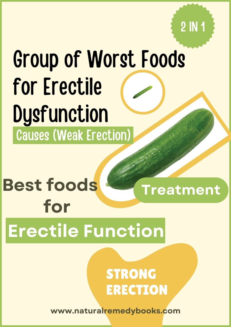 Selection of foods and their impact on erectile dysfunction